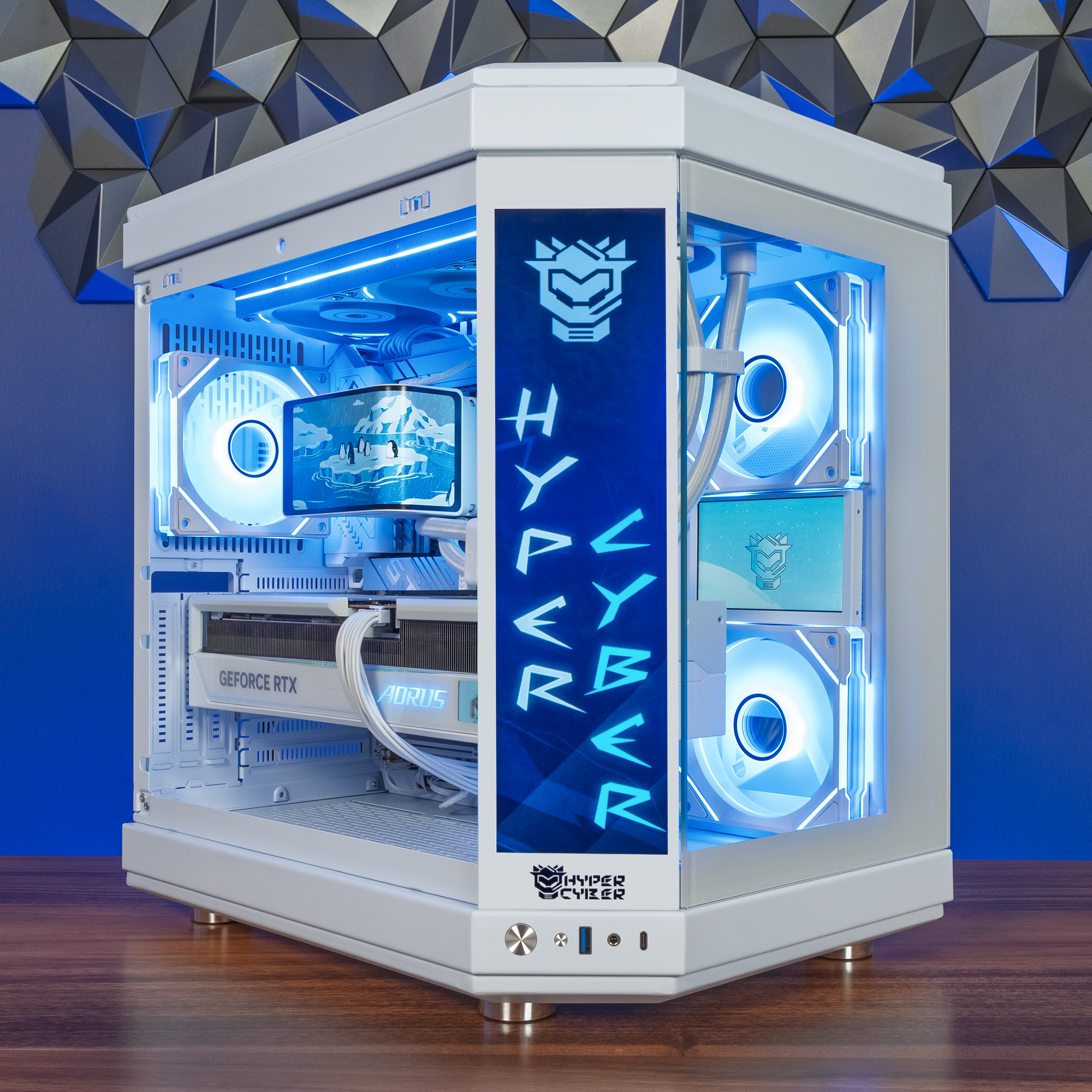 Hyper Cyber Engine Winter Gaming PC – Hyper Cyber FrostStrike | High Performance RGB Desktop