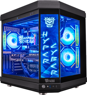 Hyper Cyber Ultra Black+ | AMD Ryzen 7 9800X3D | NVIDIA GeForce RTX 5070 12GB | Side Panel Custom Display | Gaming PC