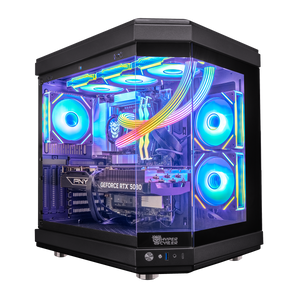 Hyper Cyber Ultra Black | AMD Ryzen 7 9800X3D | NVIDIA GeForce RTX 5070 12GB | Internal LCD Screen | Gaming PC