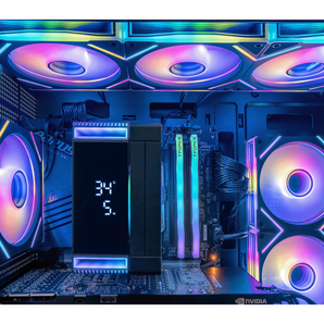 Hyper Cyber Terra Gaming Desktop AMD Ryzen 9 9950X3D, NVIDIA GeForce RTX 5070 TI, 64GB DDR5, 4TB SSD, WIN11 Home, AI Ready, RGB Lighting, WiFi, Ready to Use