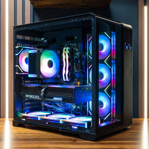 Hyper Cyber PHANTOM Gaming Desktop AMD Ryzen 7 7800X3D, NVIDIA GeForce RTX 5060 Ti, 64GB DDR5, 2TB SSD, Windows 11 Home, RGB Lighting, WiFi, Ready to Use