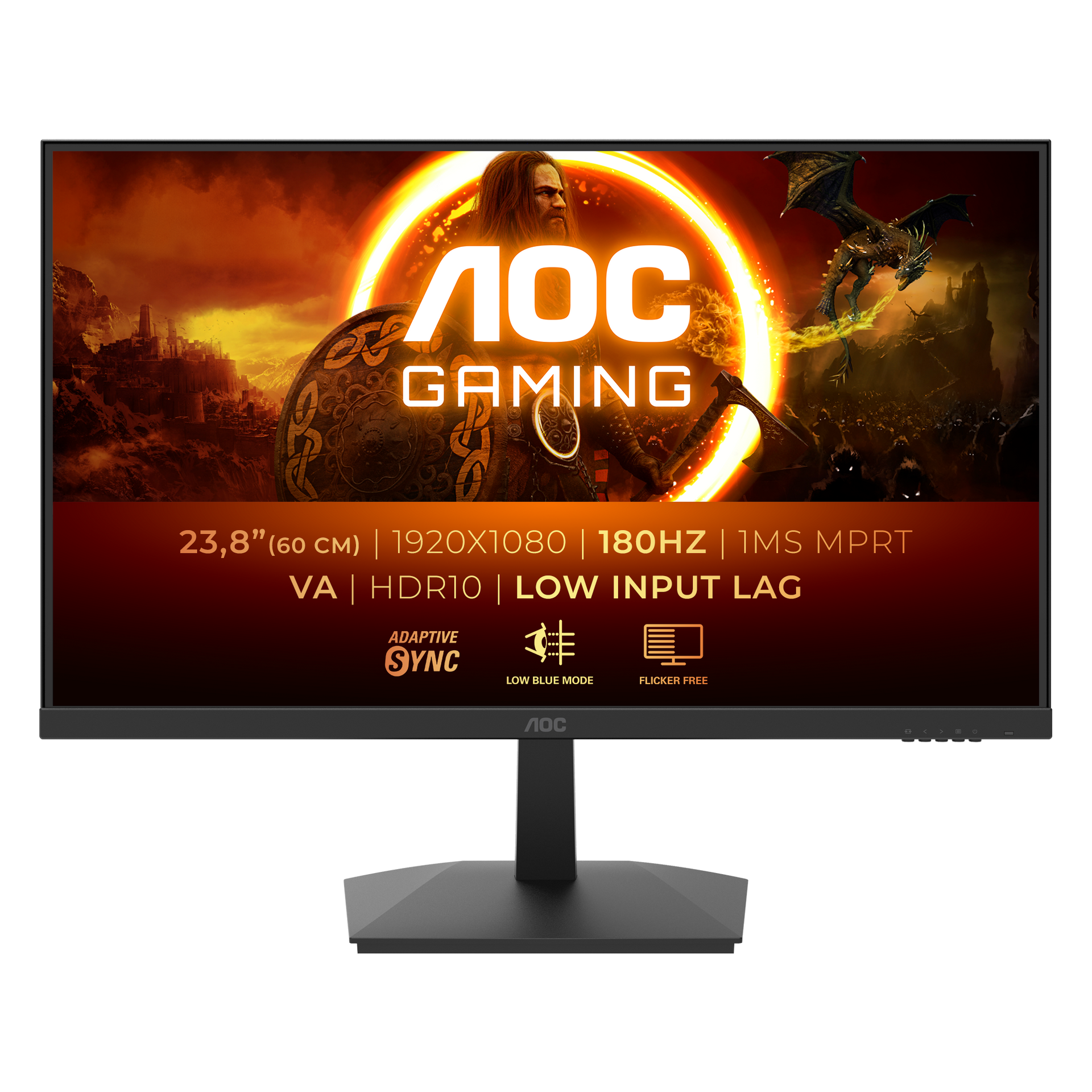 AOC ゲーミングモニター 180Hz Amazon.co.jp: AOC ゲーミングモニター 23.8インチ, 1920×1080