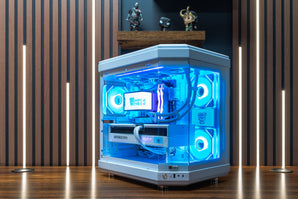 Hyper Cyber Ultra White | AMD Ryzen 7 9800X3D | NVIDIA GeForce RTX 5070 Ti 16GB | Internal LCD Screen | Gaming PC