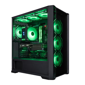 Hyper Cyber Nova Gaming Desktop AMD Ryzen 7 7800X3D, Radeon RX 9070 XT, 32GB DDR5, 2TB SSD, Windows 11 Home, RGB Lighting, WiFi, Ready to Use