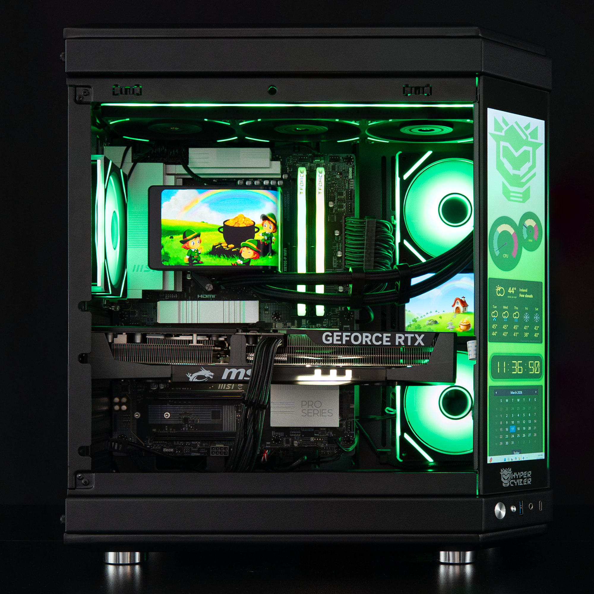 Hyper Cyber Engine RGB Gaming PC – Hyper Cyber Fortune | High Performance St. Patrick’s ...
