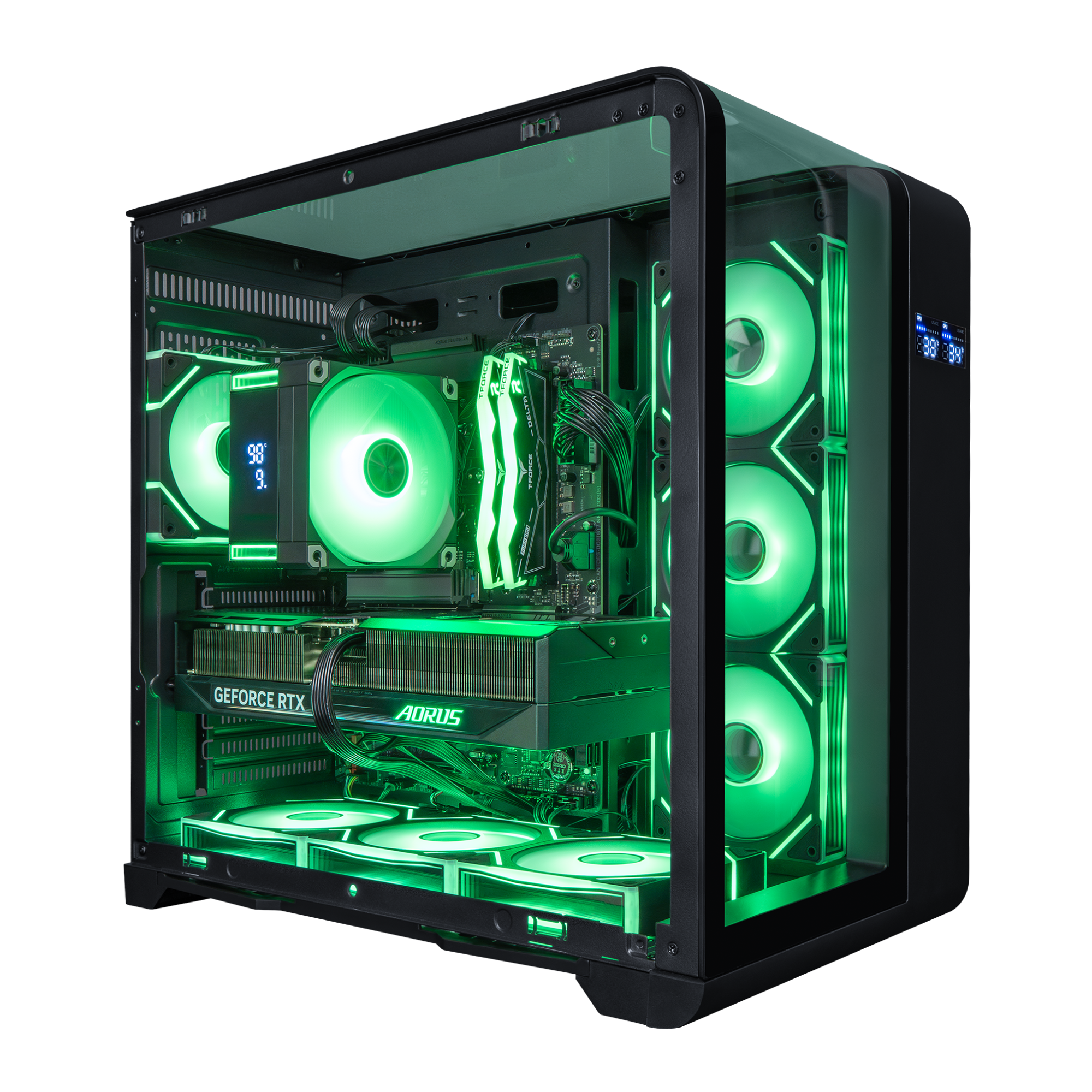 Hyper Cyber Engine Hyper Cyber PHANTOM Gaming Desktop AMD Ryzen 7 7800X3D, NVIDIA GeForce