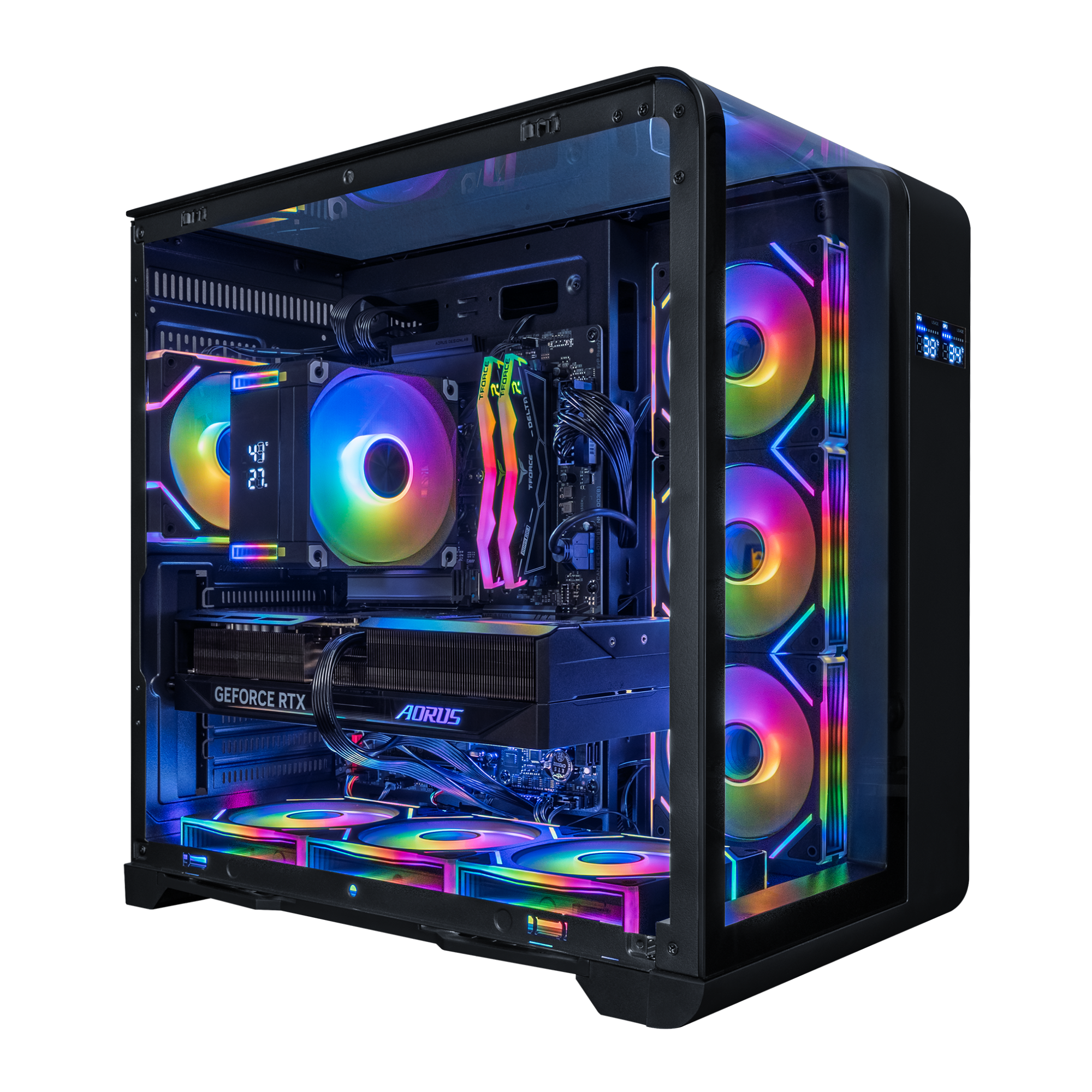 Hyper Cyber Engine Hyper Cyber PHANTOM Gaming Desktop AMD Ryzen 7 7800X3D, Radeon RX 9060