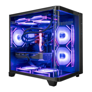 Hyper Cyber Pulse Gaming Desktop AMD Ryzen 5 9600X, NVIDIA GeForce RTX 5060 TI 16GB, 32GB DDR5, 1TB SSD, Windows 11 Home, RGB Lighting, WiFi, Ready to Use