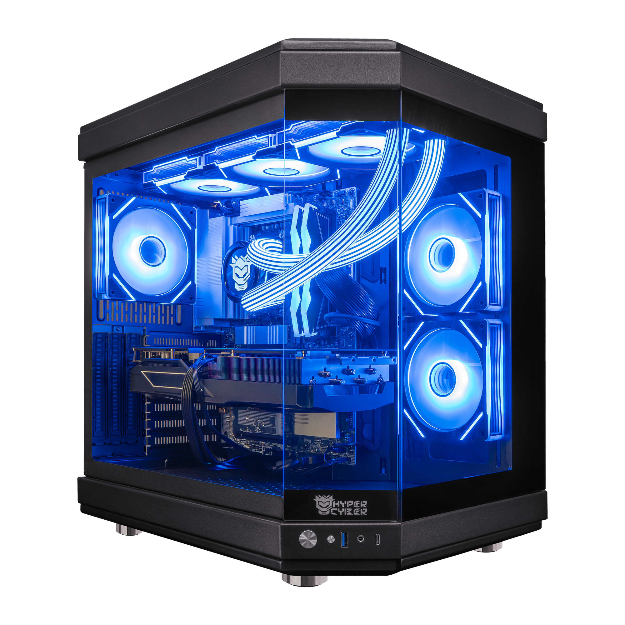 Hyper Cyber Engine Hyper Cyber ULTRA BLACK Gaming Desktop AMD Ryzen 7 7800X3D, AMD Radeon