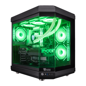 Hyper Cyber Ultra Black Gaming Desktop AMD Ryzen 7 9800X3D, NVIDIA GeForce RTX 5070 TI 16GB, 32GB DDR5, 2TB SSD, 360 LCD Liquid Cooler, Windows 11 Home, WiFi, Ready to Use