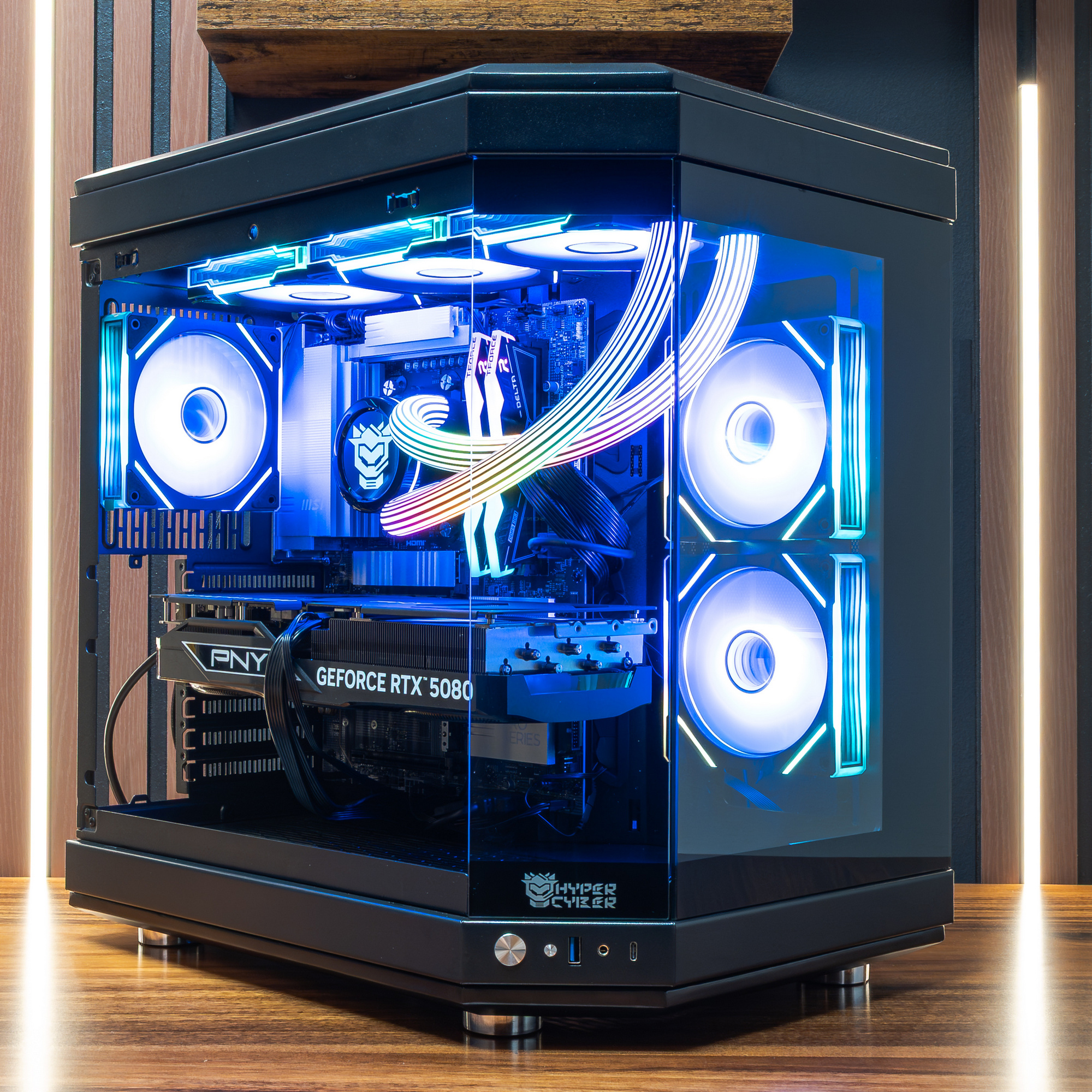 Hyper Cyber Engine Hyper Cyber Ultra Black | AMD Ryzen 7 9800X3D | NVIDIA GeForce RTX 508