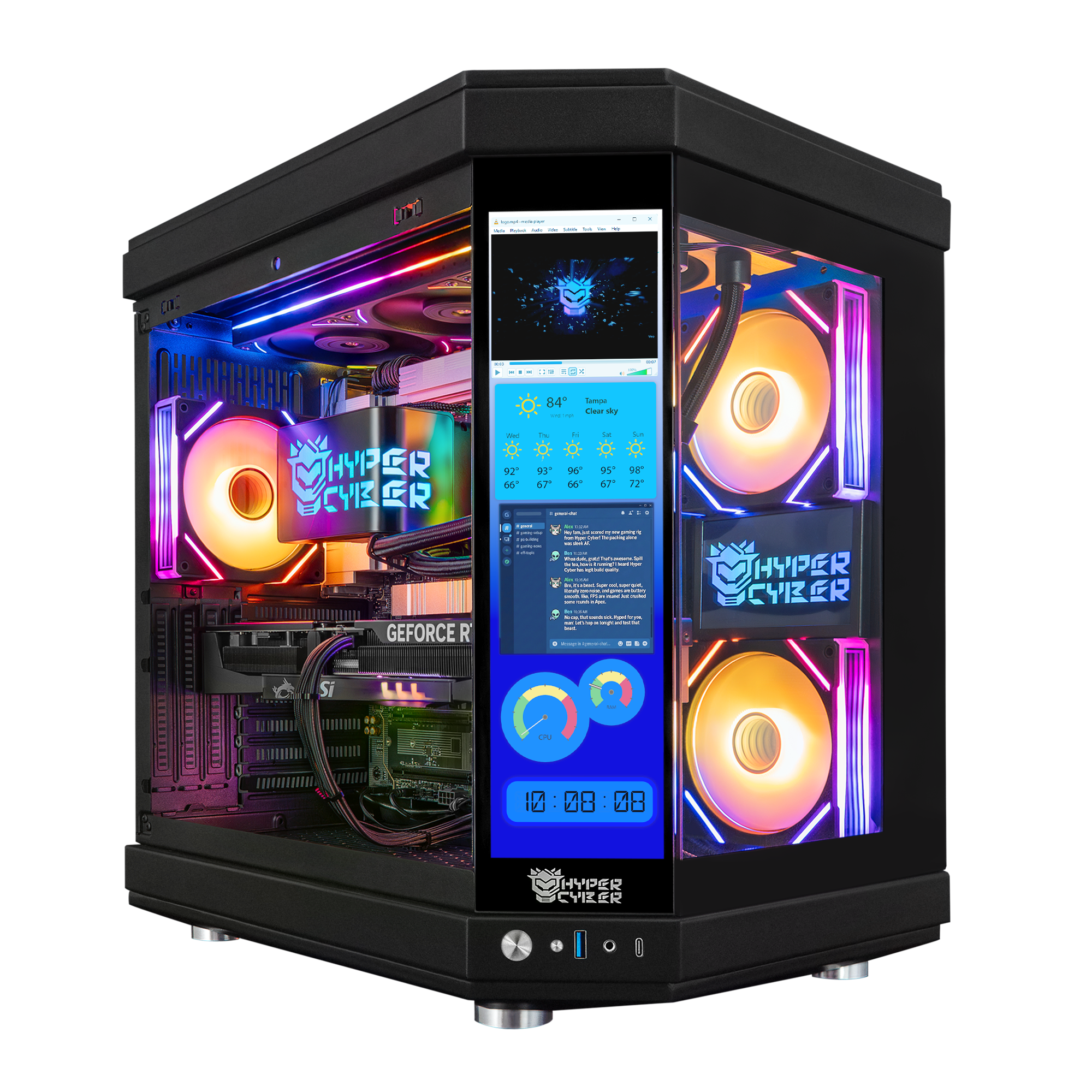 Hyper Cyber Engine Hyper Cyber Ultra Black+ | AMD Ryzen 7 7800X3D | NVIDIA GeForce RTX 50