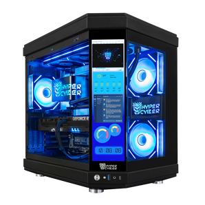Hyper Cyber Ultra Black+ | Intel Core Ultra 9 285k | NVIDIA GeForce RTX 5070 TI 16GB | 32GB DDR5, 4TB SSD, Windows 11 Home, RGB Lighting, WiFi, Side Panel Custom Display, Ready to Use