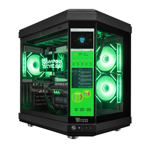 Hyper Cyber Ultra Black+ | AMD Ryzen 7 9800X3D | NVIDIA GeForce RTX 5070 12GB | Side Panel Custom Display | Gaming PC