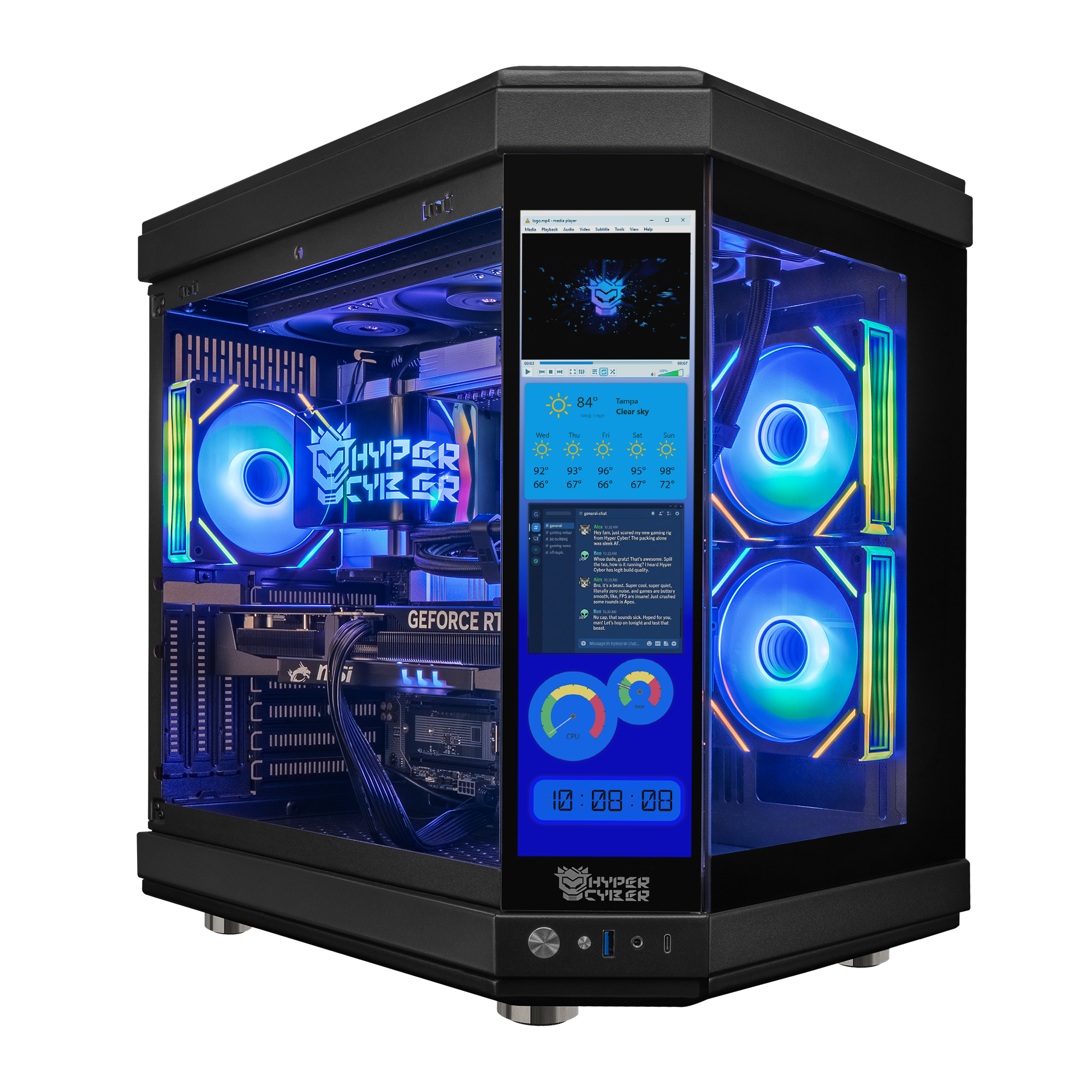 Hyper Cyber Engine Hyper Cyber Ultra Black+ | Intel Core ultra 5 250K Plus | Radeon RX 90