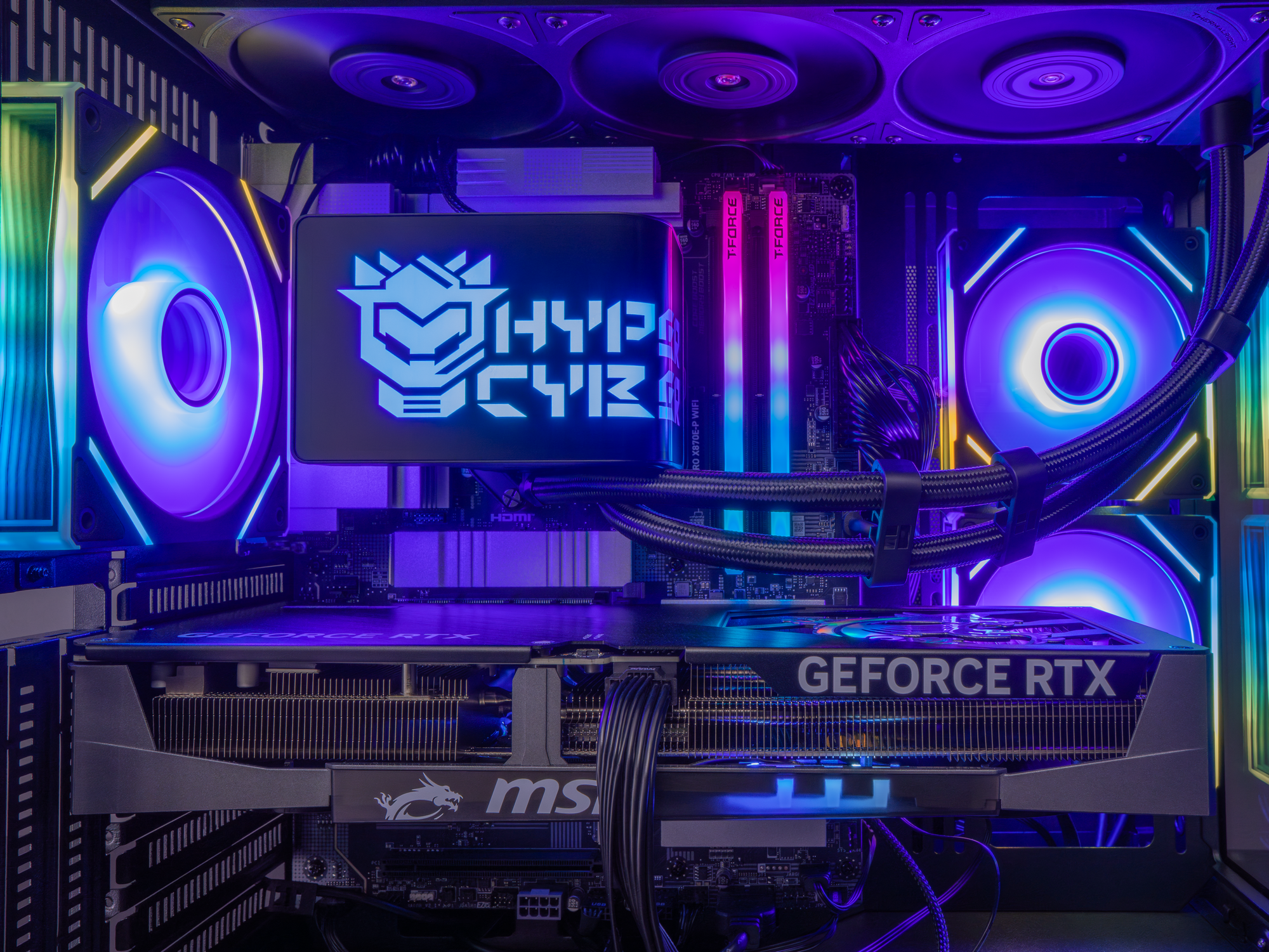Hyper Cyber Engine Hyper Cyber Ultra Black+ – AMD Ryzen 7 7800X3D, NVIDIA GeForce RTX 5070 ...