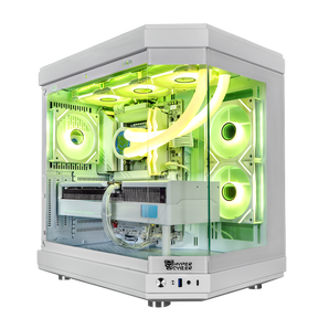 Hyper Cyber Ultra White Gaming Desktop AMD Ryzen 7 9800X3D, Radeon RX 9070 XT, 32GB DDR5, 2TB SSD, Wonder Vision 360, Windows 11 Home, WiFi, Ready to Use