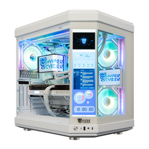 Hyper Cyber Ultra White+ | AMD Ryzen 7 9800X3D | NVIDIA GeForce RTX 5090 | 64GB DDR5, 1TB SSD, Windows 11 Home, RGB Lighting, WiFi, Side Panel Custom Display, Ready to Use